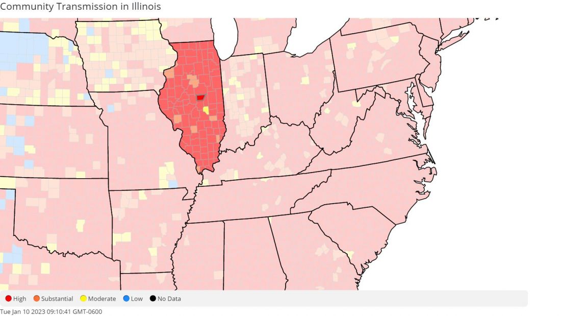 Illinois_Community_Transmission DeWitt 1-9-23